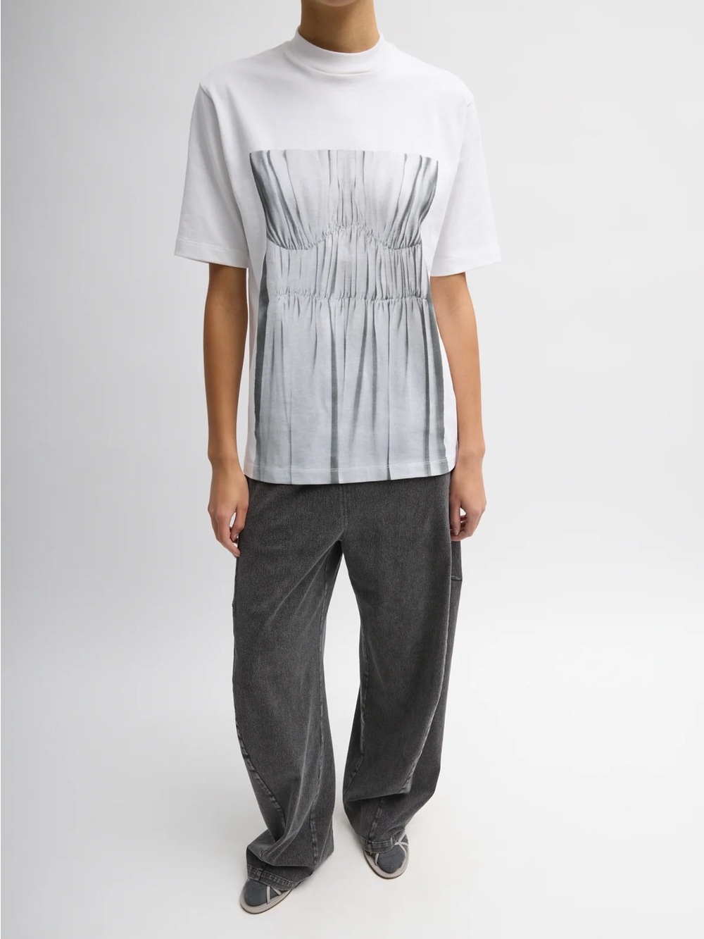 Tibi Trompe L'oeil Printed T-Shirt
